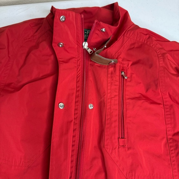 Lauren Ralph Lauren Active Jacket Womens XL Red Windbreaker Collared Full Zip - Picture 11 of 16